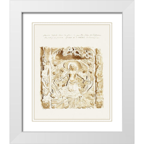 Predella of an Altar-Cathedral-Tarragon White Modern Wood Framed Art Print with Double Matting by Sargent, John Singer