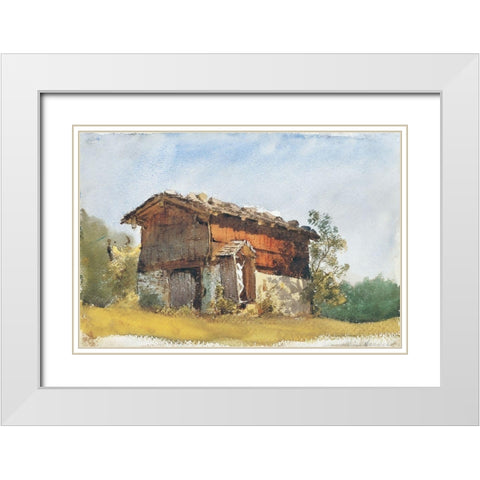 Tyrolean Shrine White Modern Wood Framed Art Print with Double Matting by Sargent, John Singer