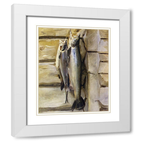 Angling in British Art Through Five Centuries White Modern Wood Framed Art Print with Double Matting by Sargent, John Singer