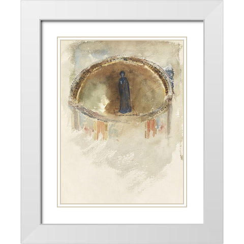 Madonna-Mosaic-Saints Maria and Donato-Murano White Modern Wood Framed Art Print with Double Matting by Sargent, John Singer