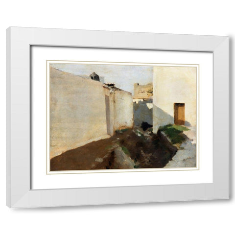 White Walls in Sunlight-Morocco White Modern Wood Framed Art Print with Double Matting by Sargent, John Singer