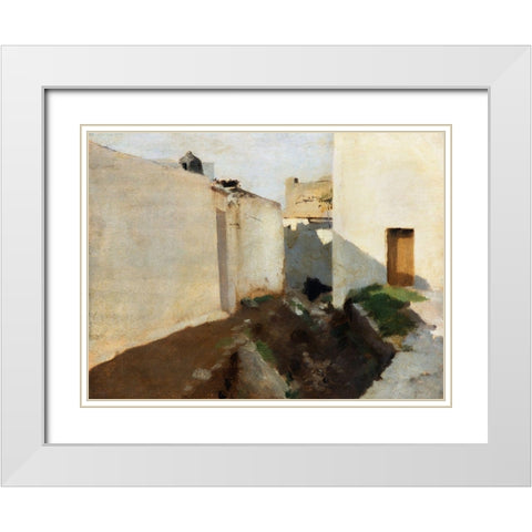 White Walls in Sunlight-Morocco White Modern Wood Framed Art Print with Double Matting by Sargent, John Singer
