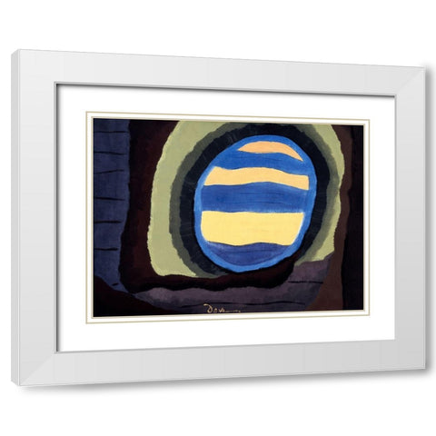 Out the Window White Modern Wood Framed Art Print with Double Matting by Dove, Arthur