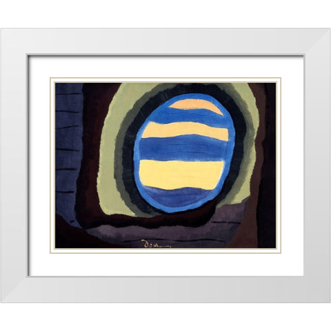 Out the Window White Modern Wood Framed Art Print with Double Matting by Dove, Arthur