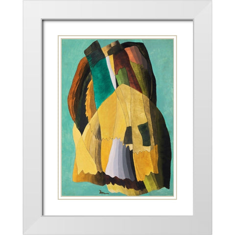 Shore Road White Modern Wood Framed Art Print with Double Matting by Dove, Arthur