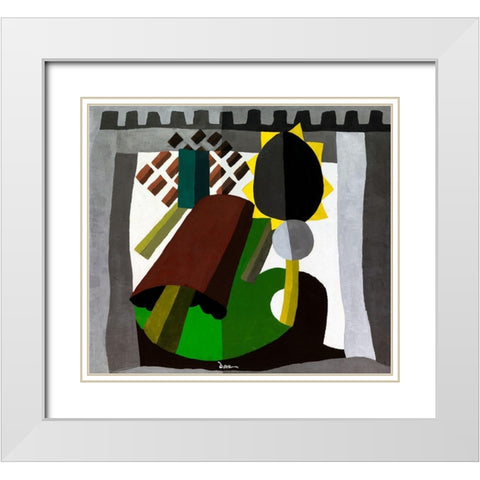 The Inn White Modern Wood Framed Art Print with Double Matting by Dove, Arthur