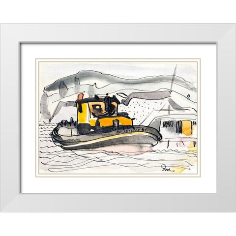 Study for The Bessie of New York White Modern Wood Framed Art Print with Double Matting by Dove, Arthur
