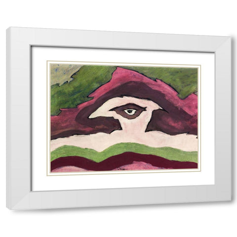 Storm Clouds White Modern Wood Framed Art Print with Double Matting by Dove, Arthur