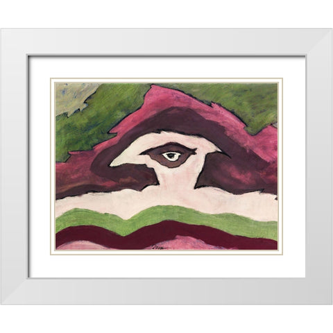 Storm Clouds White Modern Wood Framed Art Print with Double Matting by Dove, Arthur
