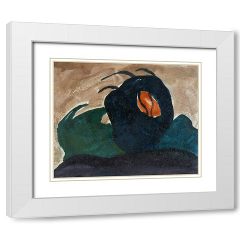 Sun Through Tree I White Modern Wood Framed Art Print with Double Matting by Dove, Arthur