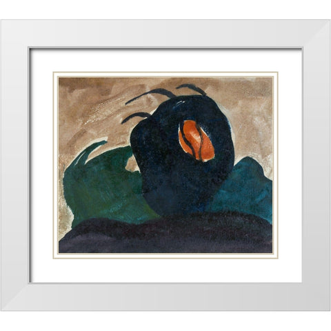 Sun Through Tree I White Modern Wood Framed Art Print with Double Matting by Dove, Arthur