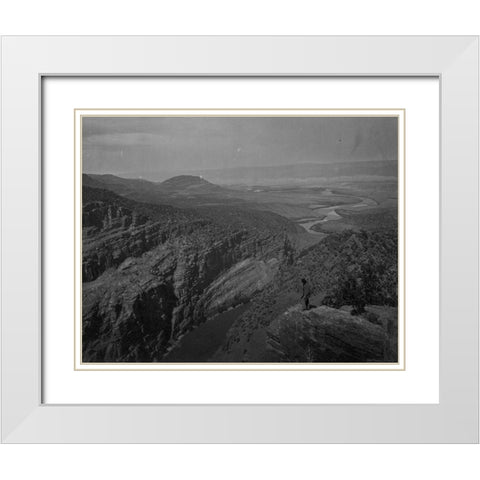 Browns Park-Colorado White Modern Wood Framed Art Print with Double Matting by OSullivan, Timothy H