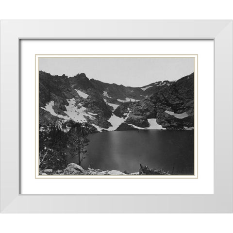 Lake Marian-Humboldt-Nevada White Modern Wood Framed Art Print with Double Matting by OSullivan, Timothy H