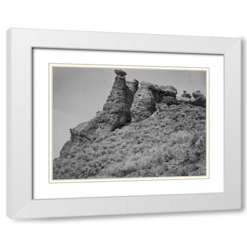 Witches Rocks-Utah White Modern Wood Framed Art Print with Double Matting by OSullivan, Timothy H
