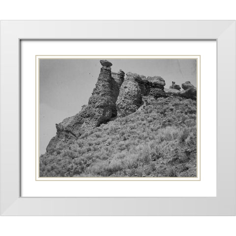 Witches Rocks-Utah White Modern Wood Framed Art Print with Double Matting by OSullivan, Timothy H
