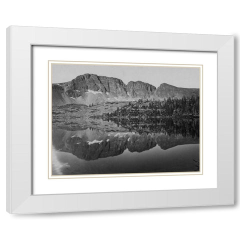 Lake Lall-Uinta Mountains-Utah White Modern Wood Framed Art Print with Double Matting by OSullivan, Timothy H