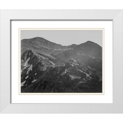 In the Humboldt Mountains-Nevada White Modern Wood Framed Art Print with Double Matting by OSullivan, Timothy H