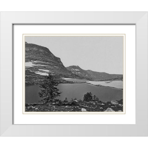 Upland Lake-Humboldt Mountains-Nevada White Modern Wood Framed Art Print with Double Matting by OSullivan, Timothy H