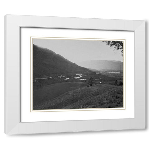 View near head of Conejos River-Colorado White Modern Wood Framed Art Print with Double Matting by OSullivan, Timothy H