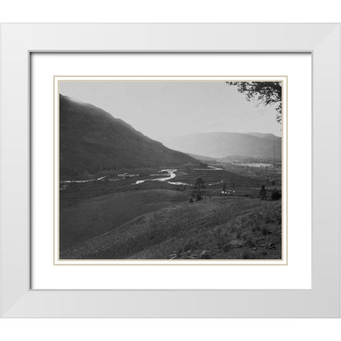View near head of Conejos River-Colorado White Modern Wood Framed Art Print with Double Matting by OSullivan, Timothy H