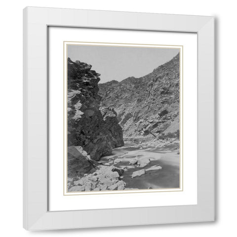 Devils Gate-Weber River-Utah White Modern Wood Framed Art Print with Double Matting by OSullivan, Timothy H