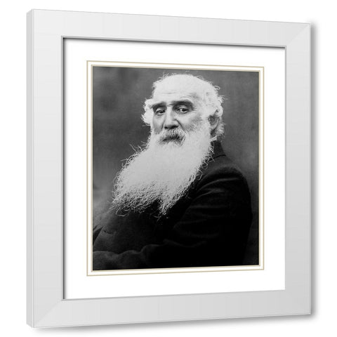 Pissarro 1900 White Modern Wood Framed Art Print with Double Matting by Vintage Photography