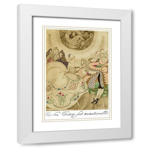 Sur talons rouges-contes image 013 White Modern Wood Framed Art Print with Double Matting by Wegener, Gerda