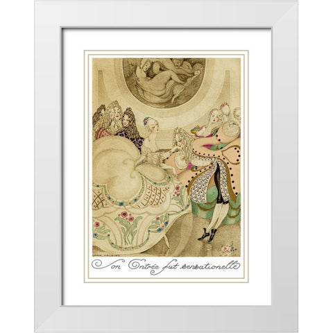 Sur talons rouges-contes image 013 White Modern Wood Framed Art Print with Double Matting by Wegener, Gerda