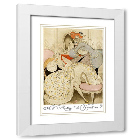 Sur talons rouges-contes image 047 White Modern Wood Framed Art Print with Double Matting by Wegener, Gerda