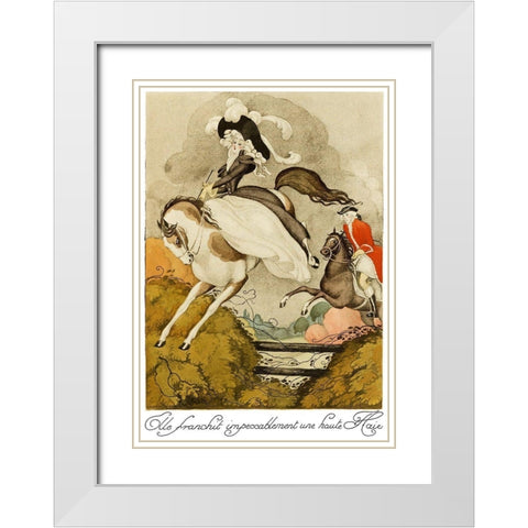 Sur talons rouges-contes image 121 White Modern Wood Framed Art Print with Double Matting by Wegener, Gerda