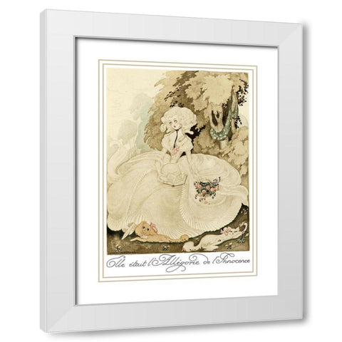 Sur talons rouges-contes image 139 White Modern Wood Framed Art Print with Double Matting by Wegener, Gerda