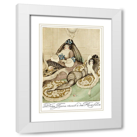 Sur talons rouges-contes image 157 White Modern Wood Framed Art Print with Double Matting by Wegener, Gerda