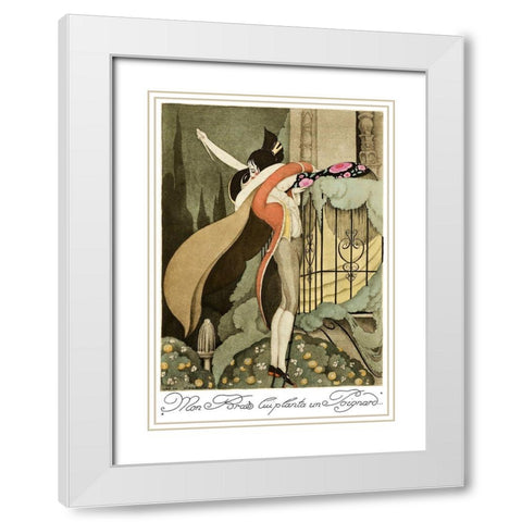 Sur talons rouges-contes image 185 White Modern Wood Framed Art Print with Double Matting by Wegener, Gerda