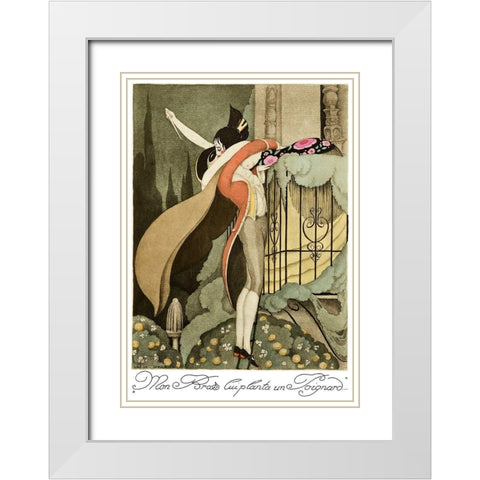 Sur talons rouges-contes image 185 White Modern Wood Framed Art Print with Double Matting by Wegener, Gerda