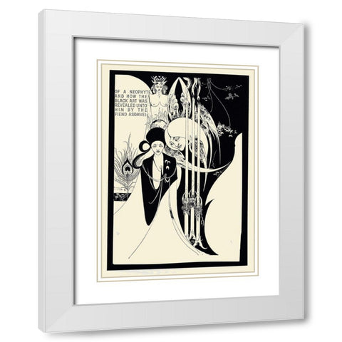Of a Neophyte 1 White Modern Wood Framed Art Print with Double Matting by Beardsley, Aubrey