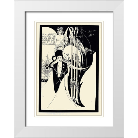 Of a Neophyte 1 White Modern Wood Framed Art Print with Double Matting by Beardsley, Aubrey