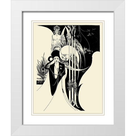 Of a Neophyte 2 White Modern Wood Framed Art Print with Double Matting by Beardsley, Aubrey