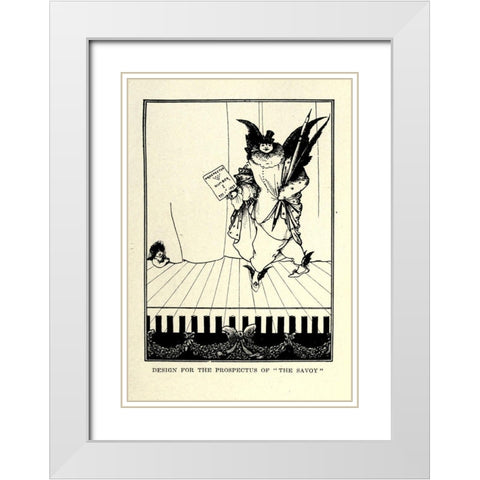 Prospectus 1 White Modern Wood Framed Art Print with Double Matting by Beardsley, Aubrey
