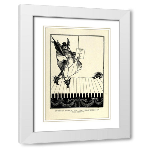 Prospectus 2 White Modern Wood Framed Art Print with Double Matting by Beardsley, Aubrey