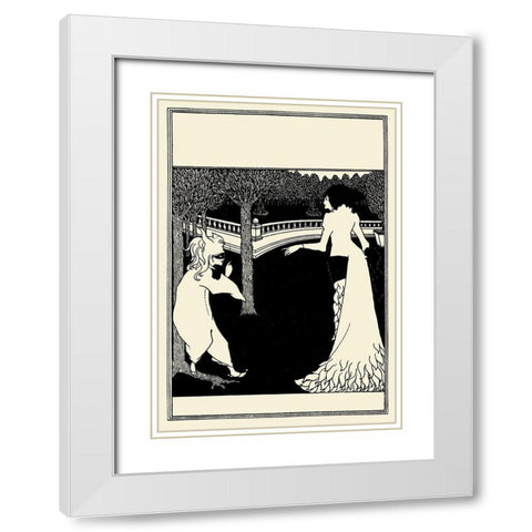 Cambridge ABC cover White Modern Wood Framed Art Print with Double Matting by Beardsley, Aubrey