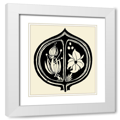 Tristan Isolde cover White Modern Wood Framed Art Print with Double Matting by Beardsley, Aubrey