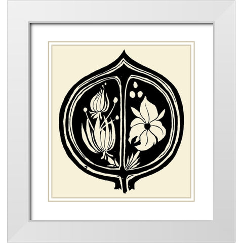Tristan Isolde cover White Modern Wood Framed Art Print with Double Matting by Beardsley, Aubrey