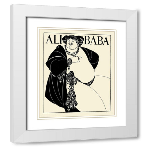 Forty Thieves cover White Modern Wood Framed Art Print with Double Matting by Beardsley, Aubrey