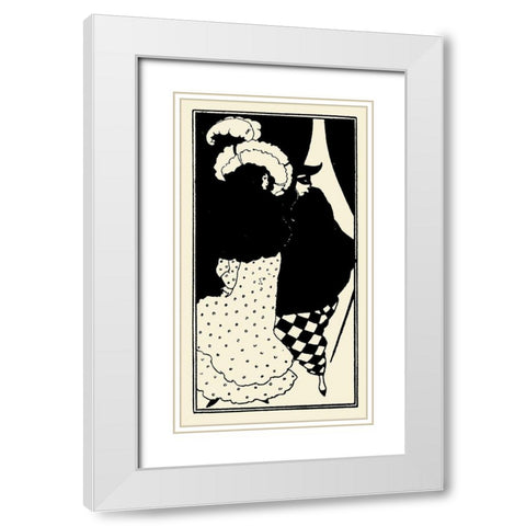 Yellow Book 1894 Vol.3 - Title page White Modern Wood Framed Art Print with Double Matting by Beardsley, Aubrey