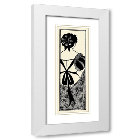 Yellow Book 1895 Vol.4 - Title page White Modern Wood Framed Art Print with Double Matting by Beardsley, Aubrey