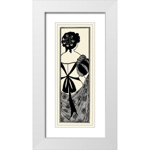 Yellow Book 1895 Vol.4 - Title page White Modern Wood Framed Art Print with Double Matting by Beardsley, Aubrey
