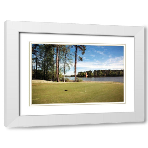 Grand National Golf Course I White Modern Wood Framed Art Print with Double Matting by Highsmith, Carol