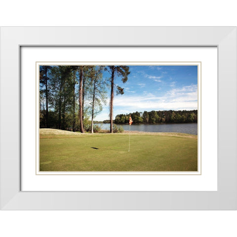 Grand National Golf Course I White Modern Wood Framed Art Print with Double Matting by Highsmith, Carol