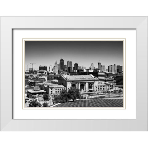 Union Station in Kansas City White Modern Wood Framed Art Print with Double Matting by Highsmith, Carol