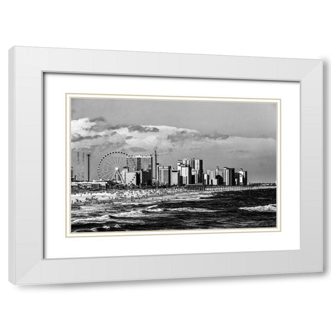 Myrtle Beach-South Carolina White Modern Wood Framed Art Print with Double Matting by Highsmith, Carol